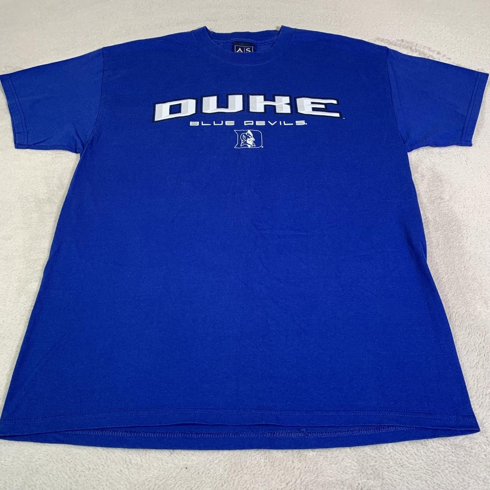 Vintage Duke Blue Devils Shirt Mens Large Blue‎ NCAA Basketball AS Sports 2000s